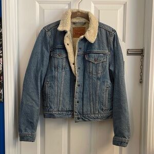 Levi's Brown Leather Patch Jacket